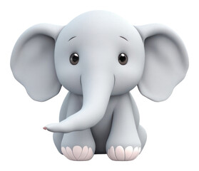 Naklejka premium PNG Elephant wildlife animal mammal.