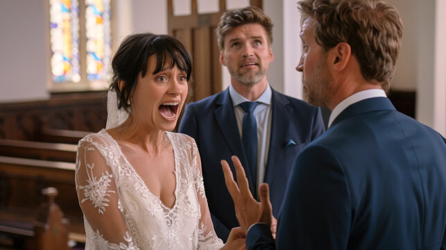 Terrible brawl during wedding ceremony, this marriage is botched from the beginning