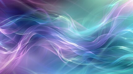 Mesmerizing abstract background with a dynamic blend of blue, purple, and green in a chaotic wave pattern