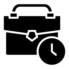 Business Time  Icon Element For Design