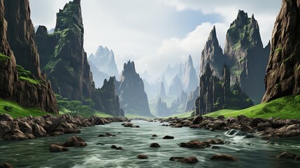 lake in the mountains © Wallpaper
