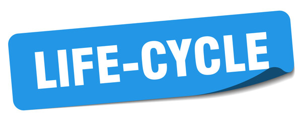 life-cycle sticker. life-cycle label