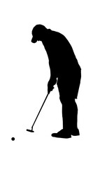 golf silhouette vector 