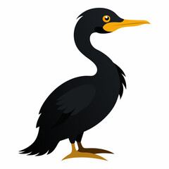 realistic Otter vector illustration, solid white background (32)