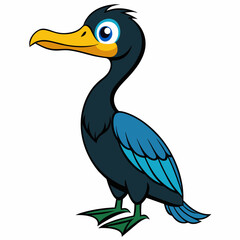 realistic Otter vector illustration, solid white background (65)