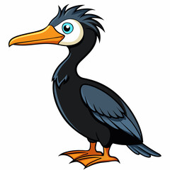 realistic Otter vector illustration, solid white background (66)