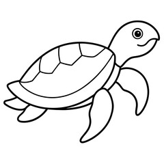 Sea Turtle Vector art illustration (1)