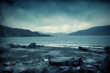 Fototapeta premium sunset over the sea