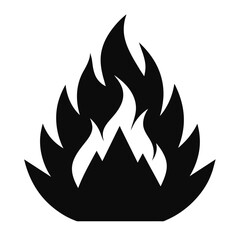 Solid color heat wildfire vector design