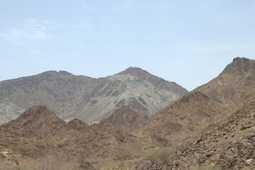 Road, Mountains, Hatta Dam, UAE, Sky, Oasis, Desert