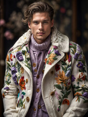 A Painting of Textured Threads: Confident Cool in a Knit Masterpiece