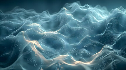 Obraz premium Drone Patterns on Teal Blue: A Minimalist Digital Canvas