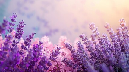 Lavender Field Glow in Provence's Dusk