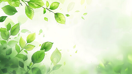 Fototapeta premium Fresh green eco background illustration