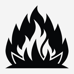 Solid color heat wildfire vector design