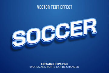 editable soccer text effect template