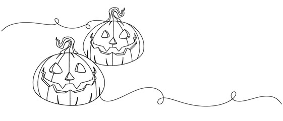 Halloween line art vector with transparent background 