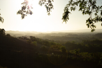 sunrise in the mountains