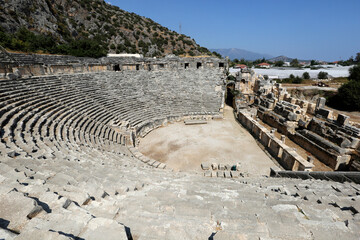 Ancient ruins  Greco-Roman Theater of Myra, Demre, Turkey