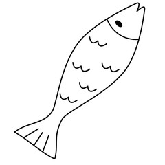 Black and white fish
