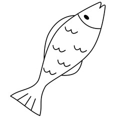 Black and white fish