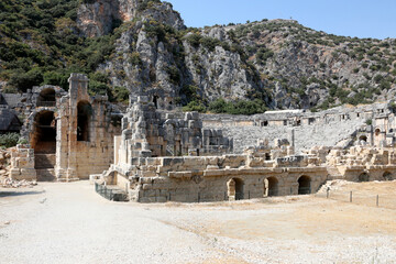 Ruins of the ancient city of Myra, Demre, Turkey.