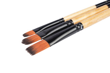 Fototapeta premium Artistic brushes isolated on on white background