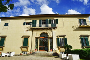 Facade of Villa Viviani in Settignano, Florence