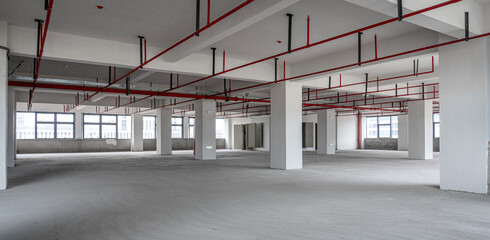 Empty business building interior