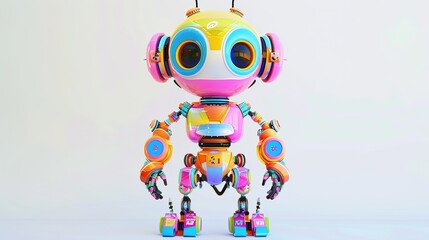 screen robot toy on a white background