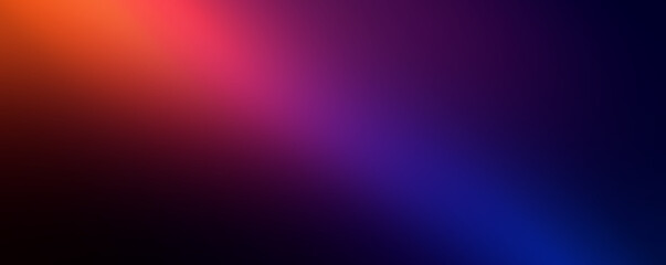 Abstract blue, purple and orange spectrum background banner