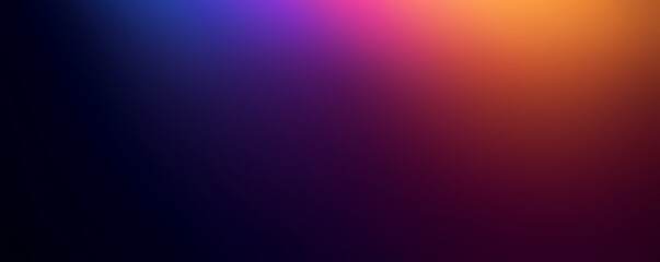 Abstract blue, purple and orange spectrum background banner