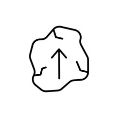 Magic rune outline icons, minimalist vector illustration ,simple transparent graphic element .Isolated on white background