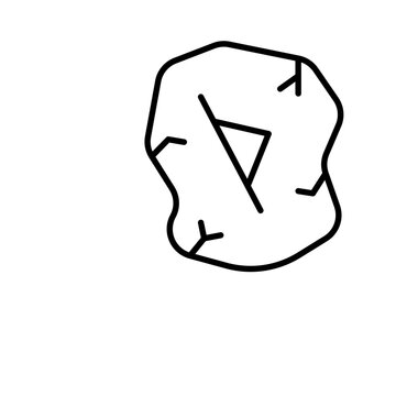 recommend clip art: Magic rune outline icons, minimalist vector illustration ,simple transparent graphic element .Isolated on white background