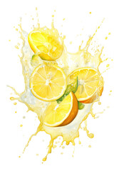 PNG A lemonade splash fruit plant food