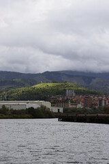 View of the estuary of Bilbao