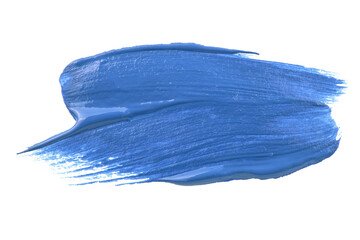 Fototapeta premium Colored brush stroke paiting over isolated background, canvas watercolor texture, pink lipstick smudge