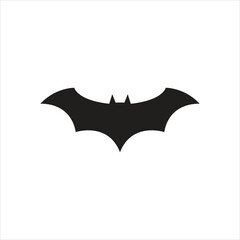 bat silhouette design as Halloween illustration, creepy vector with transparent background, dark illustration for Halloween