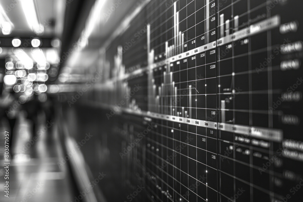 Poster a gantt chart used to plan project timelines, with bars extending across a time grid,