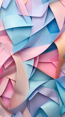 Obraz premium Colorful pastel geometric in a digital art pattern for web design or background