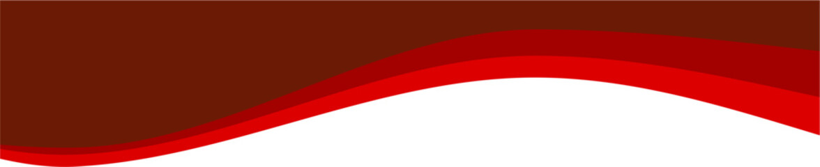 Red Modern Business Header Design Border Wavy