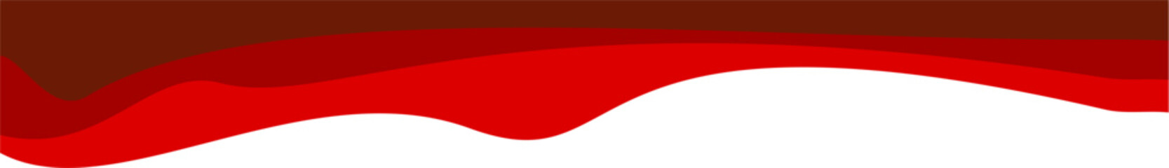 Red Modern Business Header Design Border Wavy