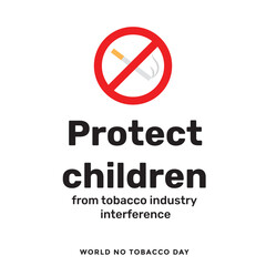 Design for world no-smoking day