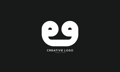 PG GP Abstract initial monogram letter alphabet logo design