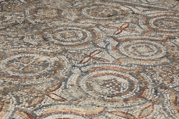 Mosaic from ancient Greek and Roman city of Ephesus, Selcuk, Turkey