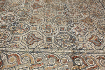 Mosaic from ancient Greek and Roman city of Ephesus, Selcuk, Turkey
