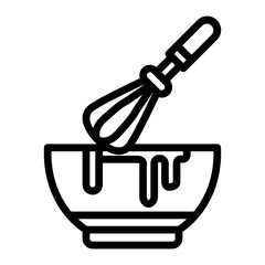 Mixing Vector Line Icon Design
