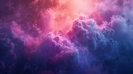 A colorful sky with clouds that are pink, purple, and blue