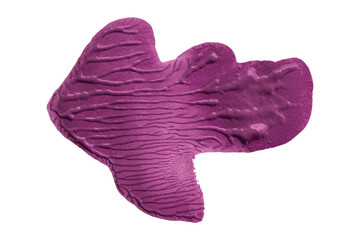 Shiny dark purple brush watercolor painting isolated on transparent background. watercolor png