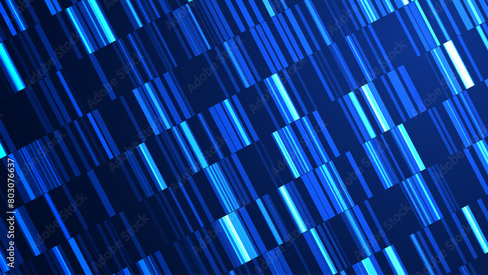 Aufkleber Futuristic Blueprint of Life DNA Sequence Test Visualization in the Realm of Technology. Journey into Genetics Dynamic DNA Sequence Test Vector Illustration for Science. Tech Blue Bg.
